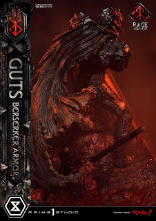 Berserk - Guts in Bersrk Armor Rage Edition y Unleash Edition Statues de Prime 1 Studio