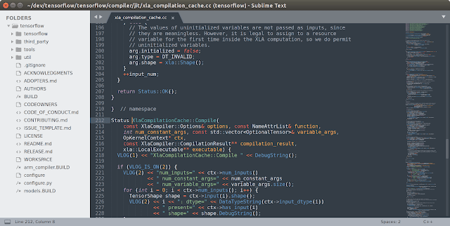 an image of a code base of a person using sublime text editor