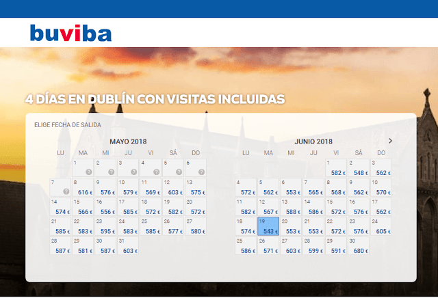 Viaje 4 Días en Dublín con Visitas Incluidas fechas