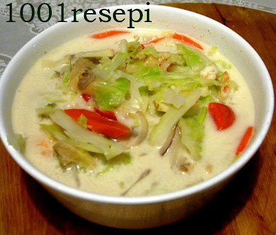 Koleksi 1001 Resepi: sayur lemak putih kobis dan carrot