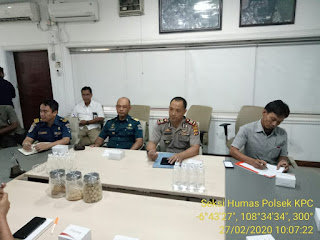 Kapolsek KPC Polres CIKO AKP Sugiono,SH Hadiri Rakor Sterilisasi Lini II di PT. Pelindo II Cabang Cirebon