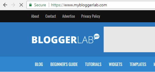 MyBloggerLab Installed/Enabled HTTPS