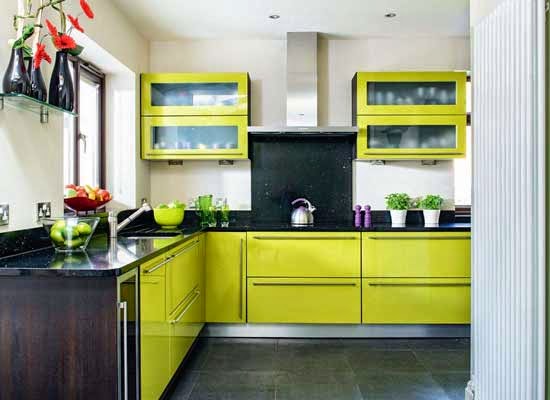 Gambar 13 Desain Dapur Minimalis Warna Hijau  Blog Rumah 