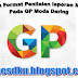 Contoh Format Penilaian Laporan Mentor Pada GP Moda Daring Terbaru Tahun 2016/2017
