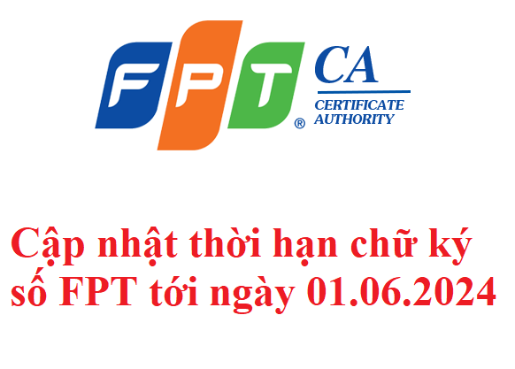 Cập nhật thời hạn chữ ký số FPT CA