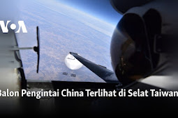 Balon Pengintai China Terlihat di Selat Taiwan