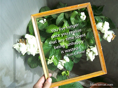 picture frame quote life