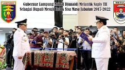 Gubernur Arinal Resmi Melantik Saply TH Jadi Bupati Mesuji