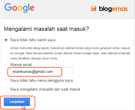 Cara Detail Mengatasi Lupa Password Gmail