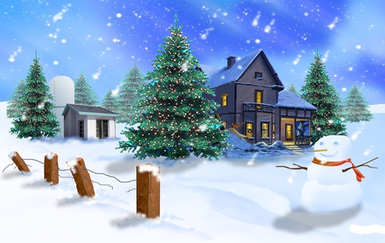 Beautiful Merry Christmas Winter Scenes Images ~ Happy 