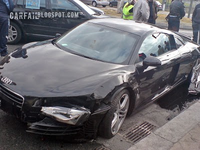Audi R8 Crashed