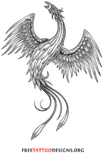 Japanese Phoenix Flash Tattoo