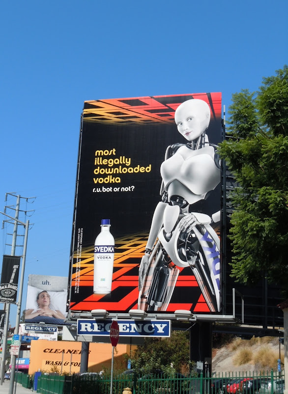 Svedka illegally downloaded vodka billboard