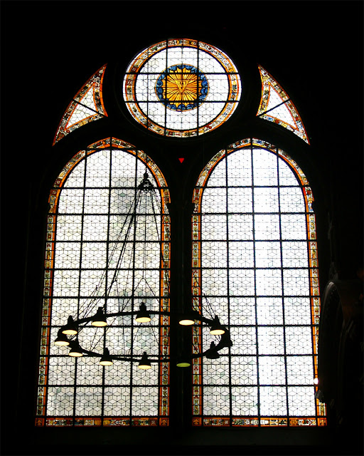 Window inside the church of Saint-Germain-des-Prés, Paris