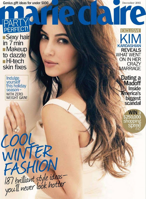 Kim Kardashian Marie Claire US December 2011 issue
