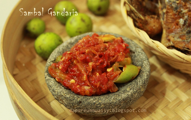 la cuisine de Lia sambal gandaria