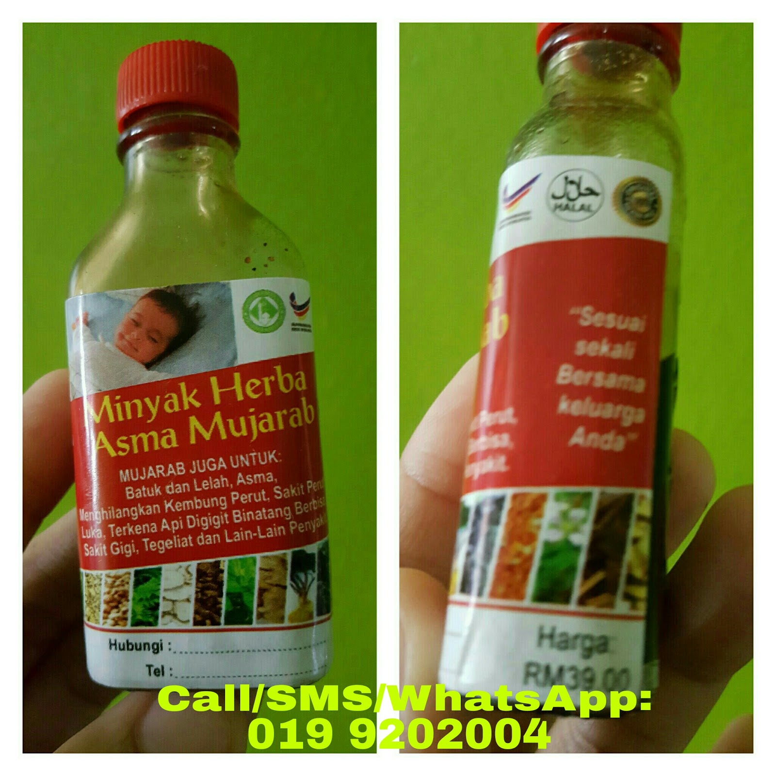 Minyak Herba Asma Mujarab Homemade Original  Akif Imtiyaz