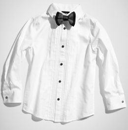 camisa blanca niño niña