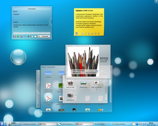 kde 4.3 plasma desktop interface