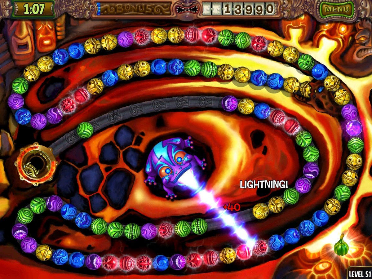 Zuma,s Revenge Game Screenshot