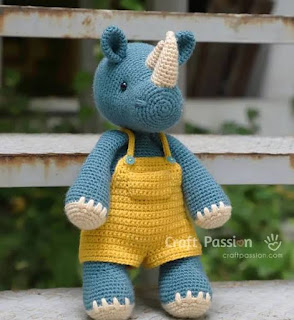 PATRON GRATIS RINOCERONTE AMIGURUMI 44273