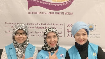 Dukung Perjuangan Bangsa Palestina, 3 Srikandi Gelora Hadiri Konferensi Global Women's Coalition For Quds And Palestine Di Istanbul
