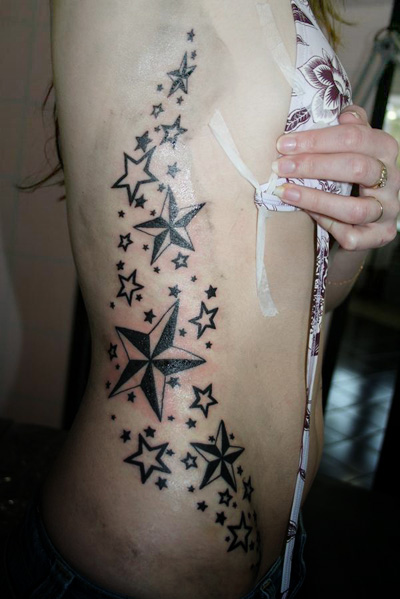 small nautical star tattoo designs for women