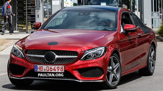 Mercedes C-Class Coupe 2016 lộ ảnh thật tại quê nhà