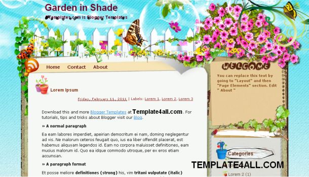 Shade Vector Grunge Blogger Template