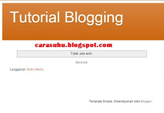 Cara mudah membuat blogspot