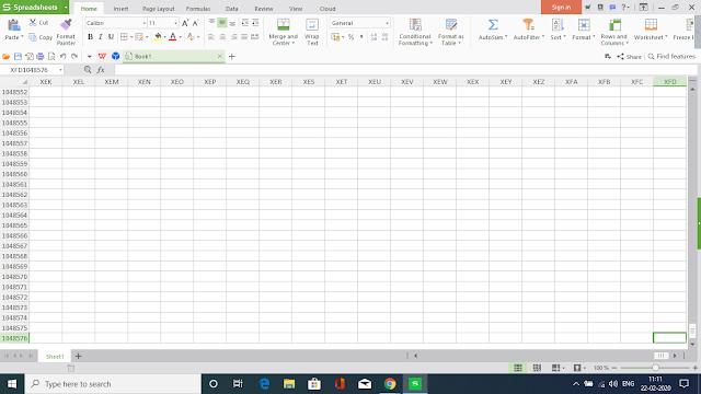 WPS Spread sheets 2016