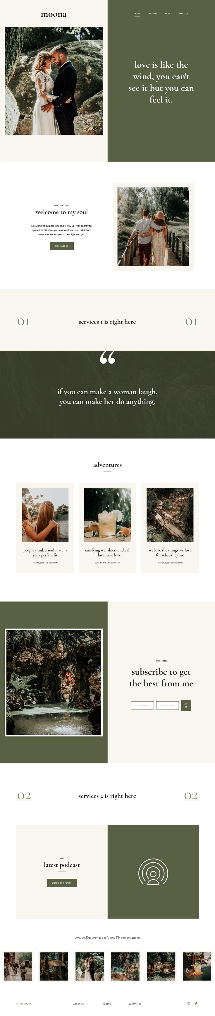 Moona - Feminine Business & Blog Theme