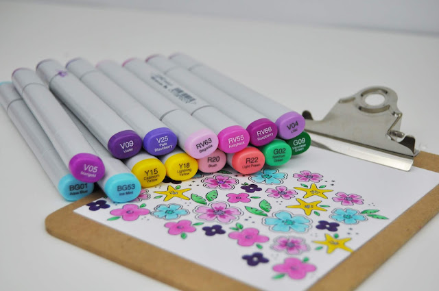 Copic Marker color sets and combination suggestions by Jen Gallacher for www.jengallacher.com #copic #markers #coloring #jengallacher