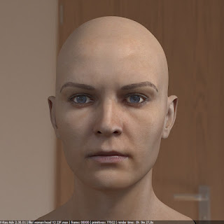 3d model woman head photorealistic female 1