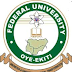 FEDERAL UNIVERSITY, OYE-EKITI (FUOYE) RELEASES APPROVED DEPARTMENTAL CUTOFF MARKS FOR 2025/2026 ACADEMIC SESSION