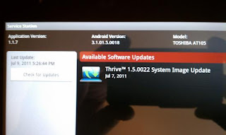  Update for Toshiba Thrive