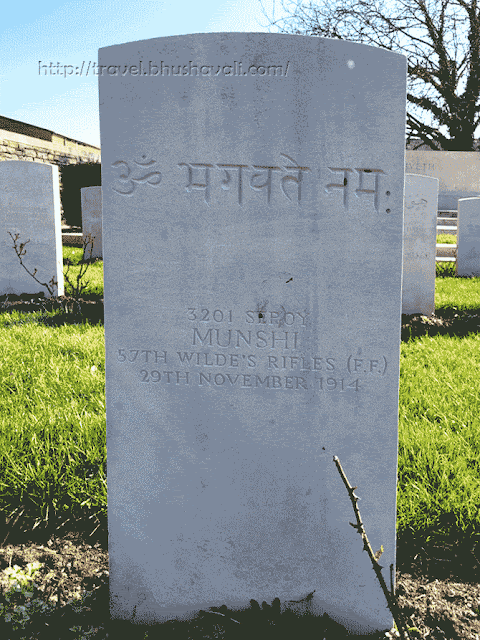 Indian War Graves in Rue-de-Bacquerot No:1  Military Cemetery, Pas-de-Calais, France