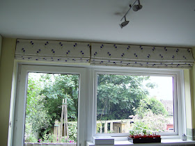 Roman blinds for awkward spaces.