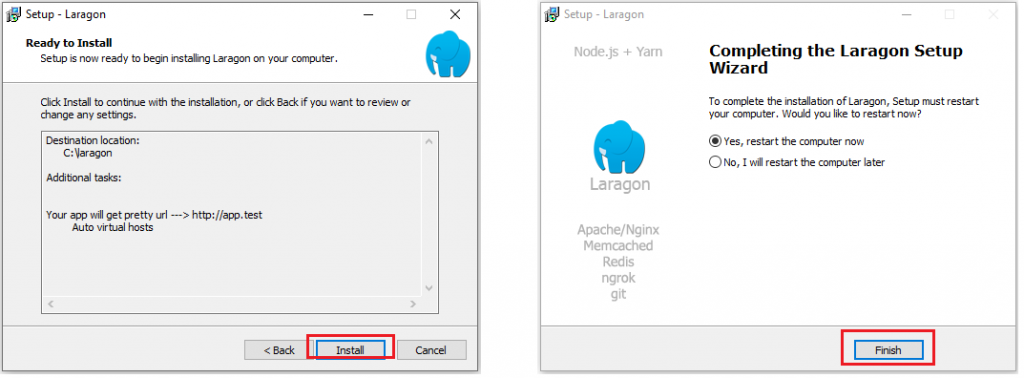 Cara install LARAGON di Windows 10