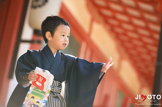 手向山八幡宮での七五三出張撮影