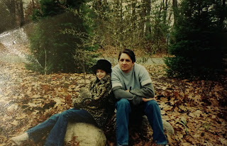 Dad and I in the leaves