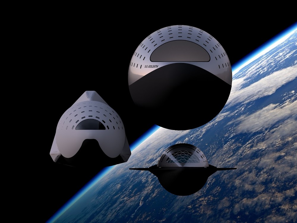 SpaceX 18m Starship vs 12m Starship (ITS) vs 9m Starship (top view) by Dale Rutherford