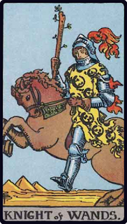 The Knight of Wands - Tarot Card from the Rider-Waite Deck