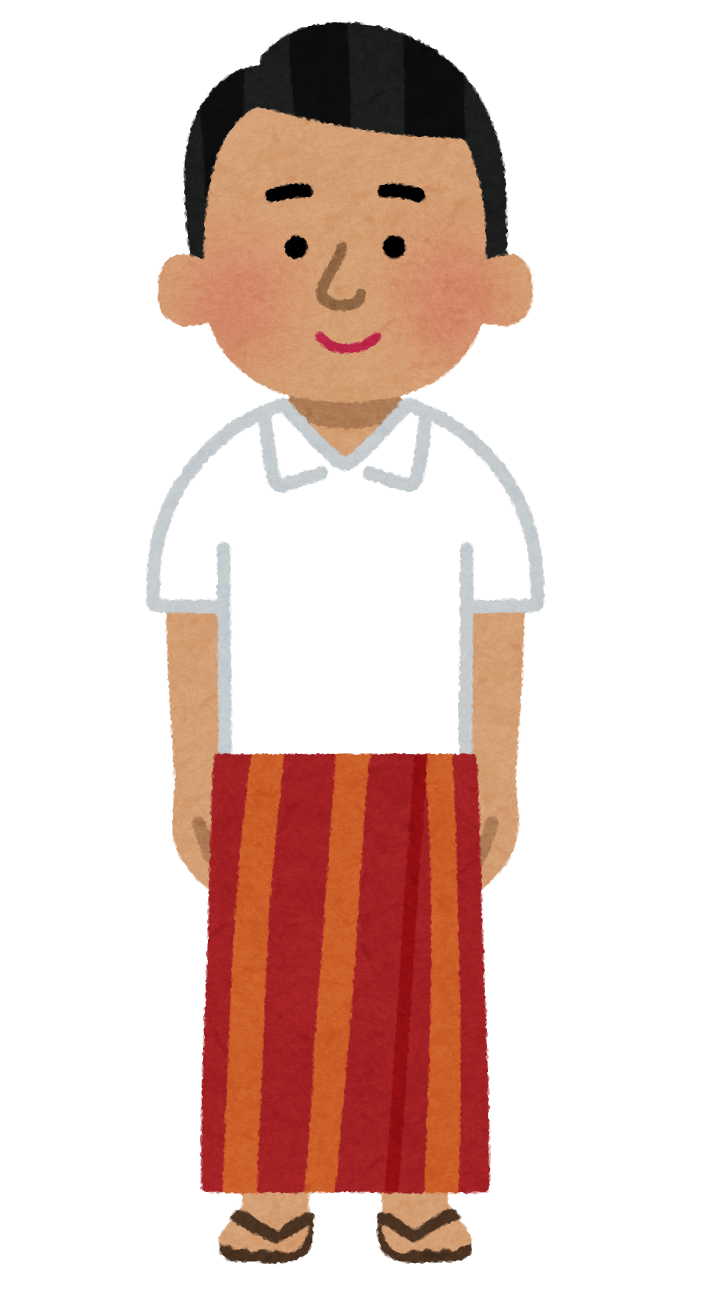 サロンを着た男性のイラスト 民族衣装 かわいいフリー素材集 いらすとや サロンを着た男性のイラスト 民族衣装 かわいいフリー素材集 いらすとや