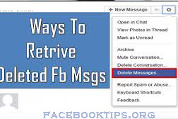Retrieve Deleted Facebook Messages