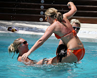 Chanelle Hayes Chilling Out In A Bikini By The Pool At Buddha Bar