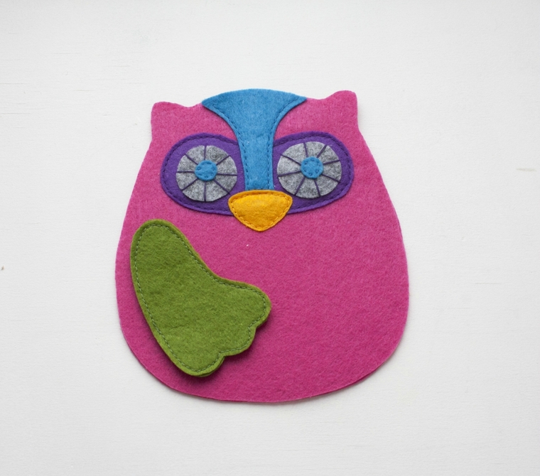 Cute Handmade Owl Zipper Wallet Coin Purse Pattern. DIY Step-by-Step Tutorial Instruction. 