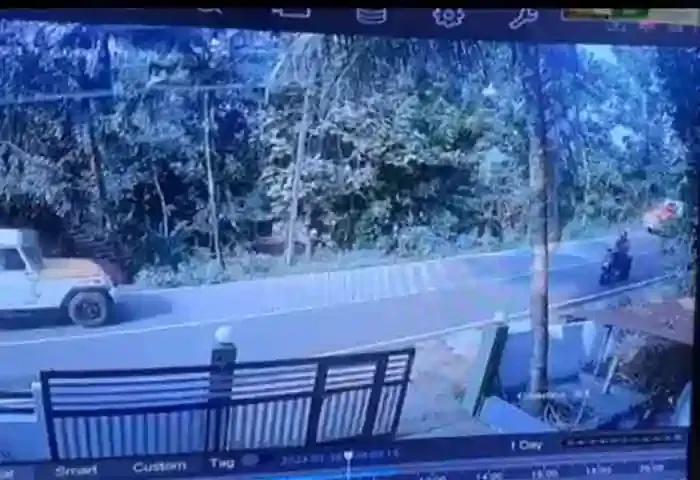 CCTV Visuals of accident in Kuttikol.