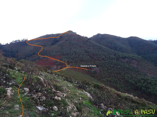 Ruta al Pico Gobia y La Forquita: Camino al Collado la Forquita y Prado