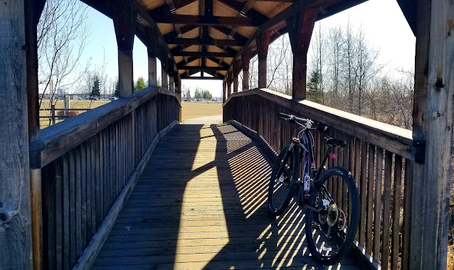 My bike on the bridge